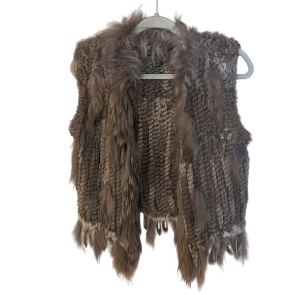 Caribbean Queen Rabbit Fur Vest - Picture 1 of 6